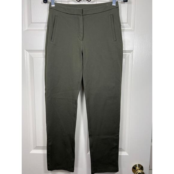 Lululemon On The Move Trouser Pant Ponte Green Active Travel 4 Womens - Picture 2 of 11